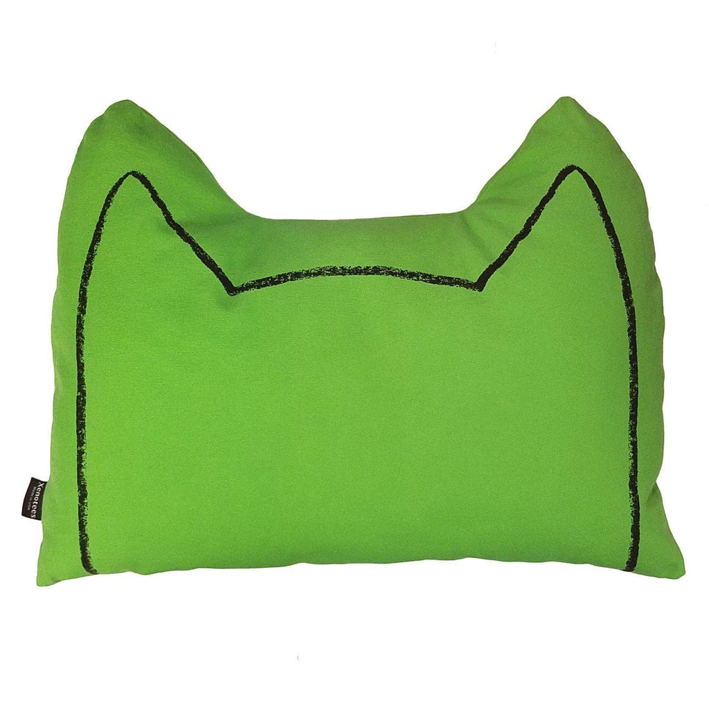 Cat Ears Throw Pillow by Xenotees