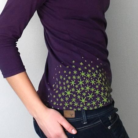 Star Moss Womens Boatneck Shirt by Xenotees