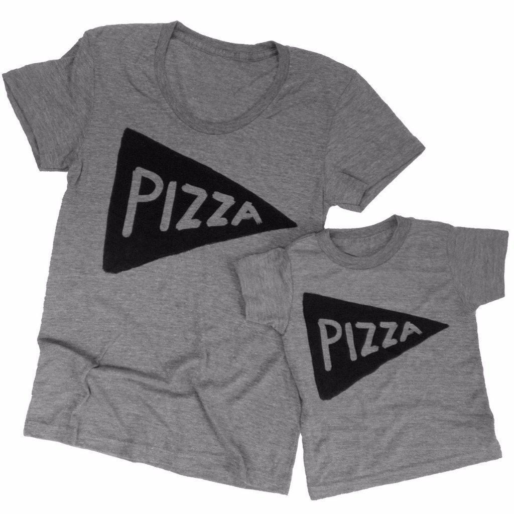 Pizza Slice Matching Mommy and Me Shirts by Xenotees