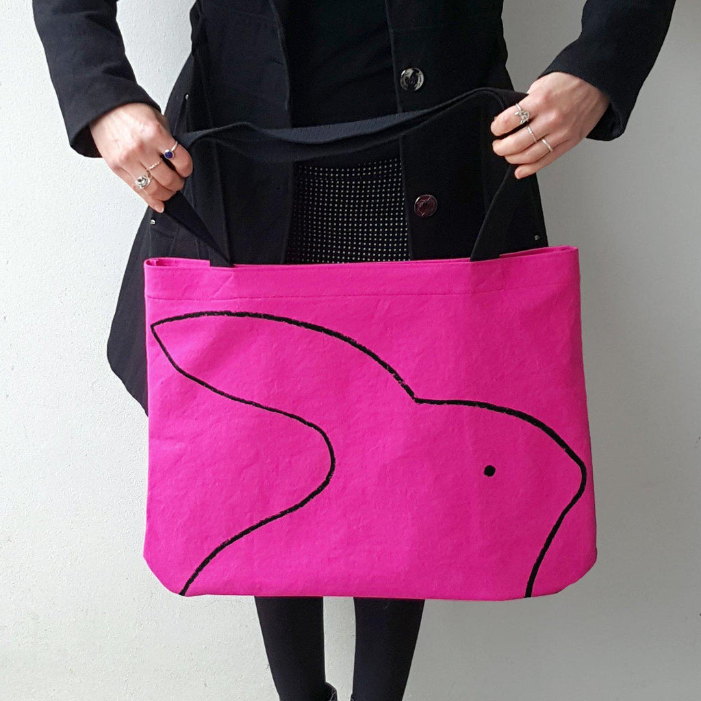 Over-sized Rabbit Tote Bag by Xenotees