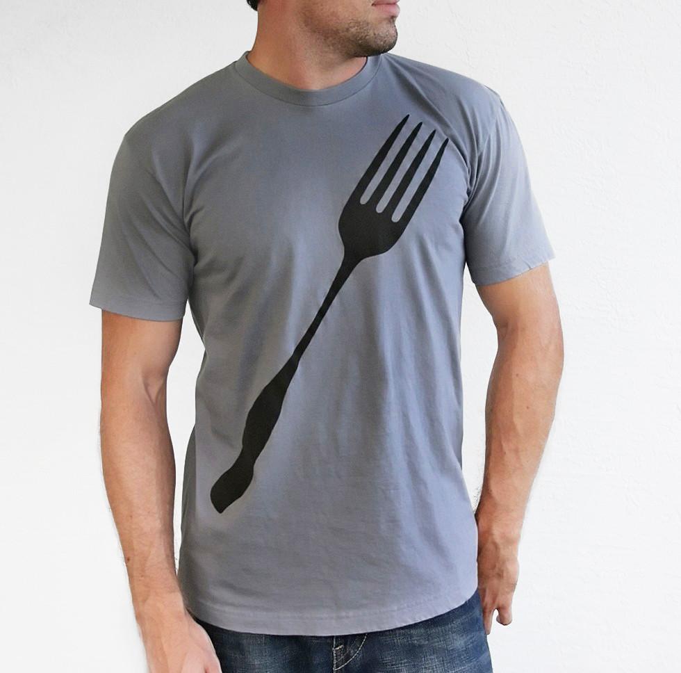 Foodie Fork Mens Graphic Tee for Chefs