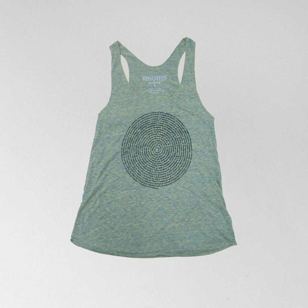 Women's Animal Group Nouns Tank Top by Xenotees