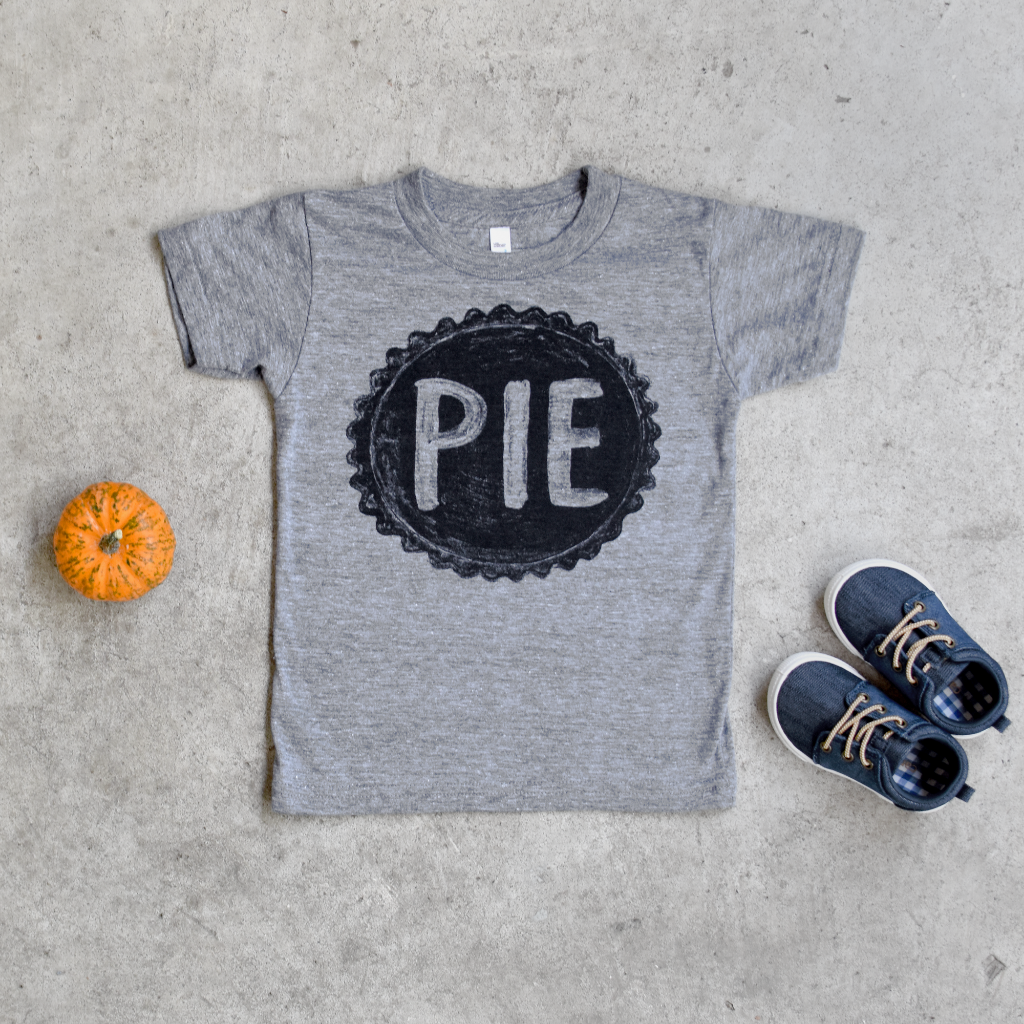Unisex Pumpkin Pie Kids Shirt for Thanksgiving