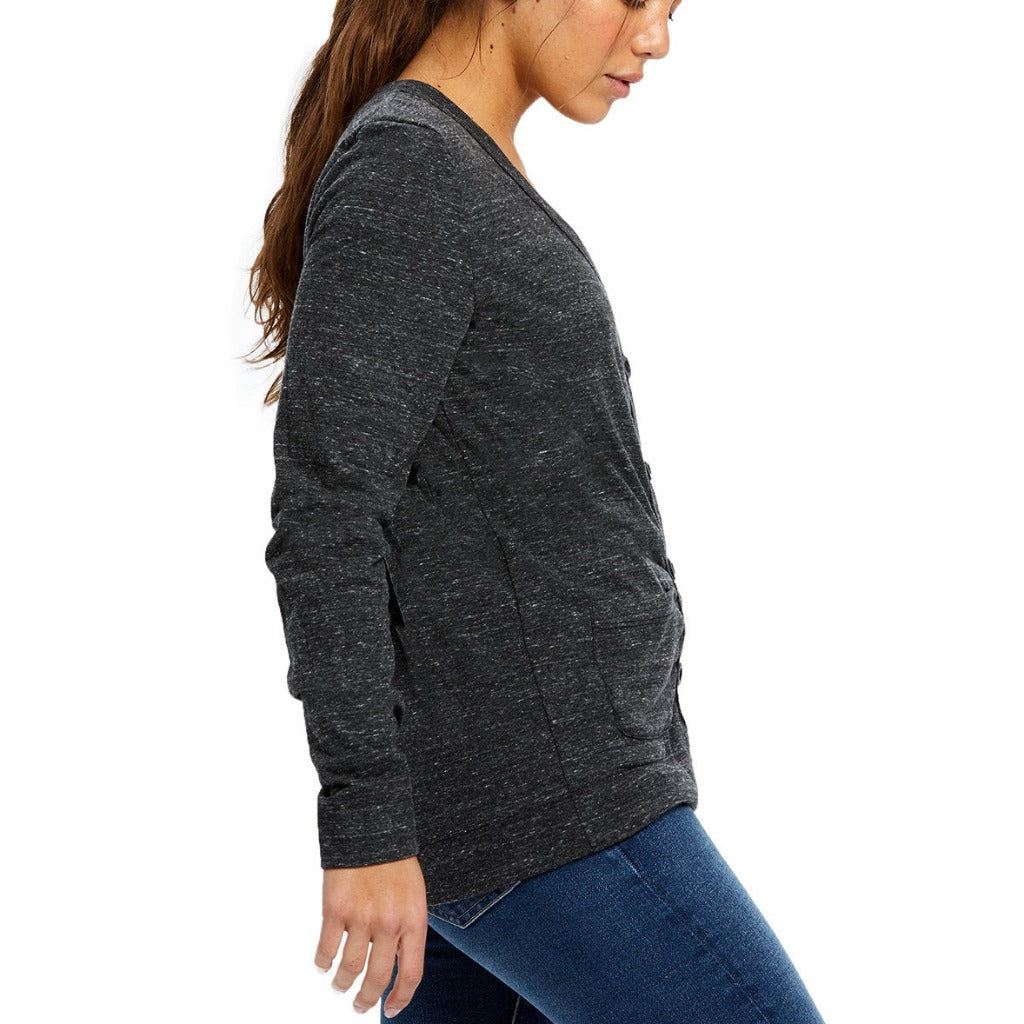 Women's VNeck Cat Mom Cardigan Sweater - Made in USA Cat Lady Clothing