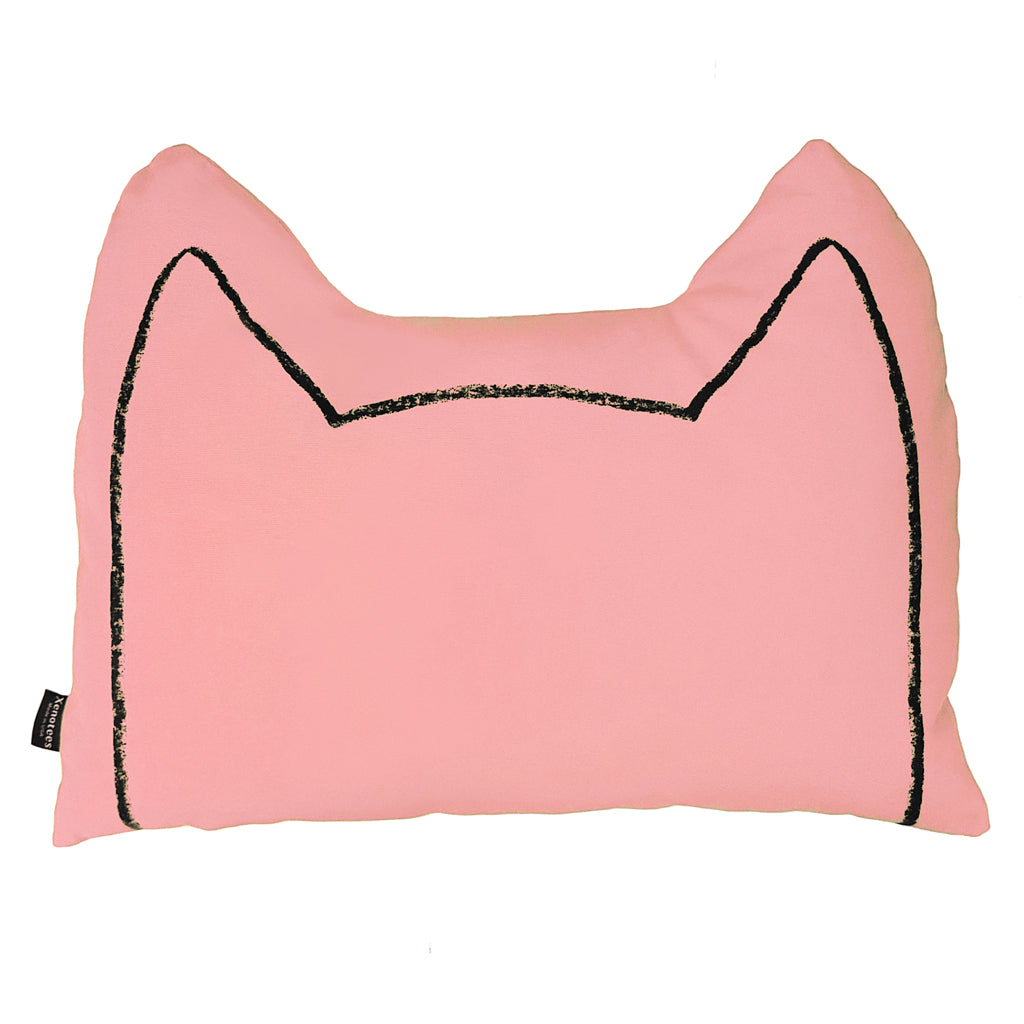 Cat Ears Throw Pillow by Xenotees