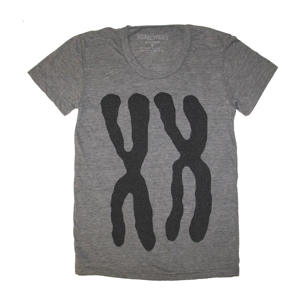 Womens XX  Chromosomes Track T-shirt by Xenotees