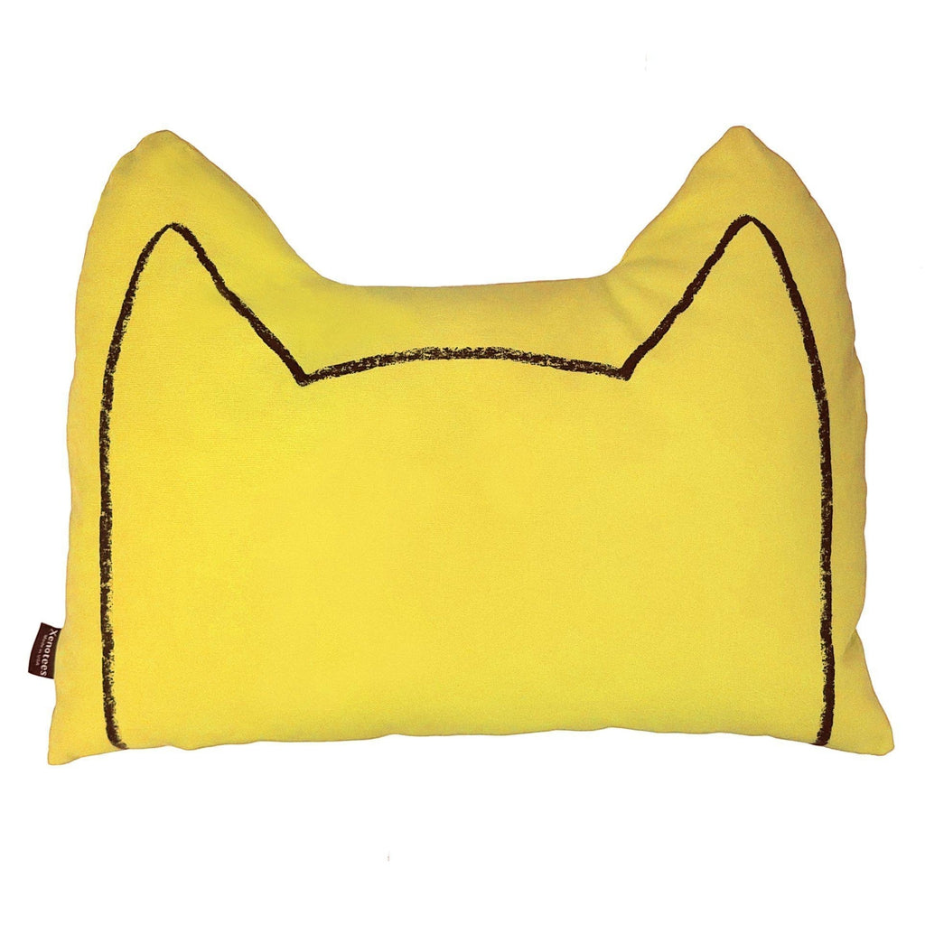 Cat Ears Throw Pillow by Xenotees